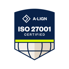 ISO 27001 certified, audited by A-LIGN